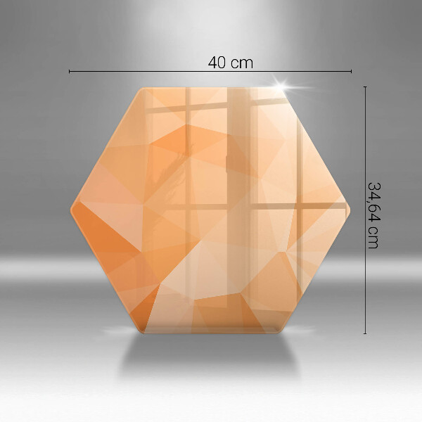 Tábua de corte de vidro Fundo geométrico