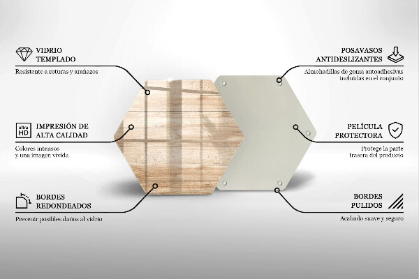 Tábua de cortar de vidro Tábuas de madeira