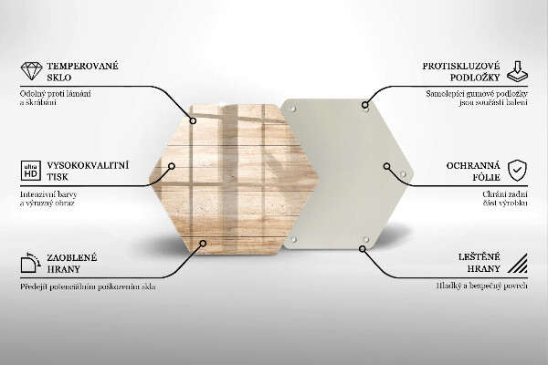 Tábua de cortar de vidro Tábuas de madeira