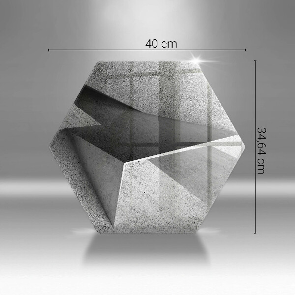 Tábua de vidro Abstração concreta
