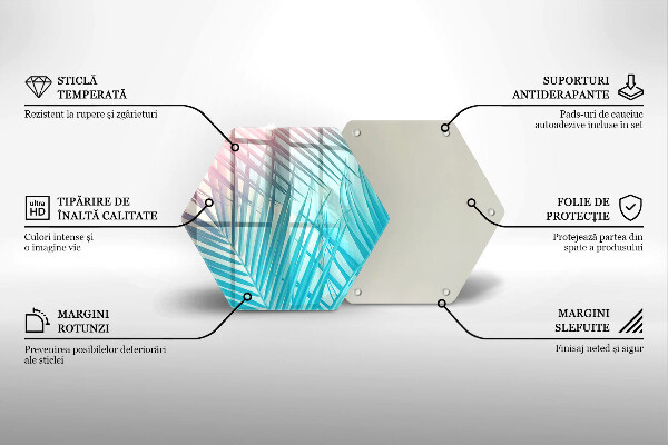 Tábua para cozinha Folhas pastéis