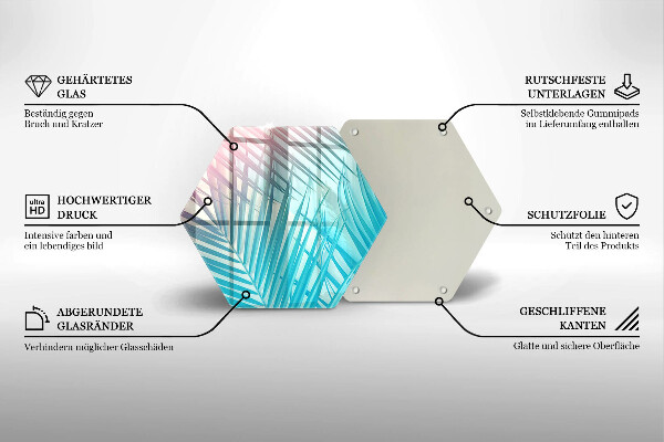 Tábua para cozinha Folhas pastéis