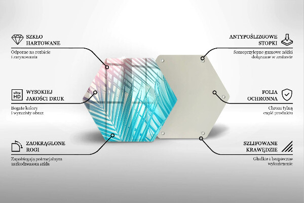 Tábua para cozinha Folhas pastéis