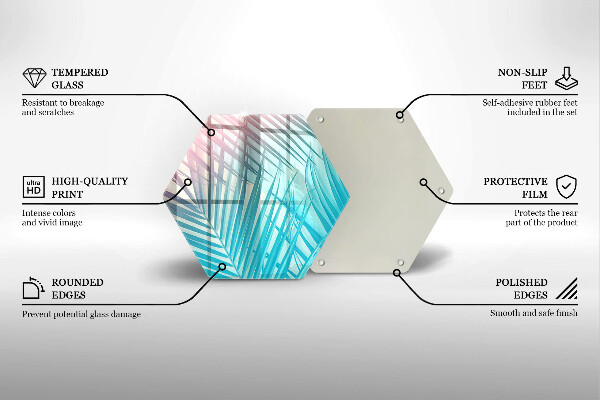 Tábua para cozinha Folhas pastéis