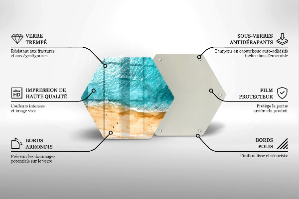 Tábua de cortar A praia e o mar