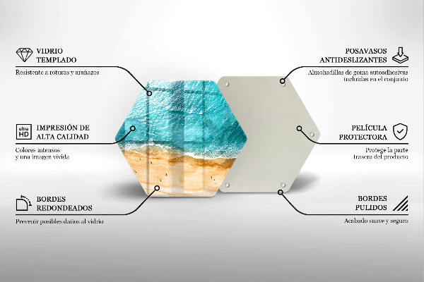 Tábua de cortar A praia e o mar