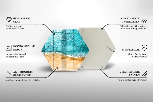 Tábua de cortar A praia e o mar