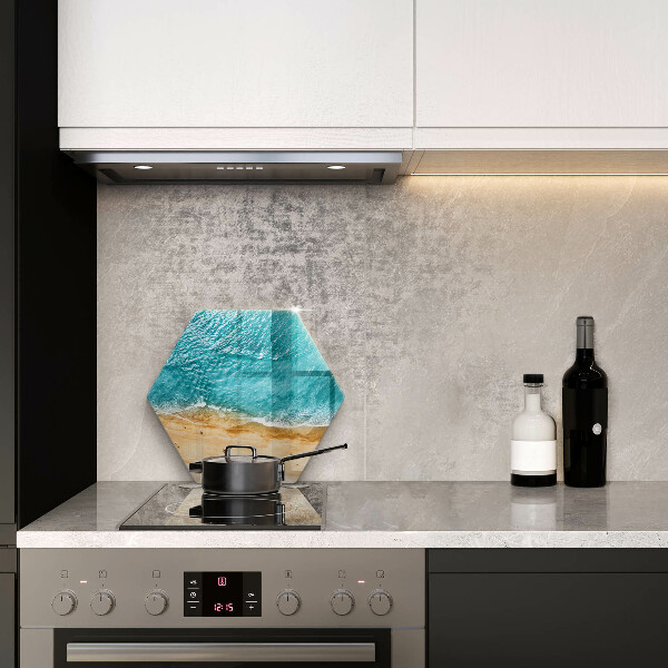 Tábua de cortar A praia e o mar