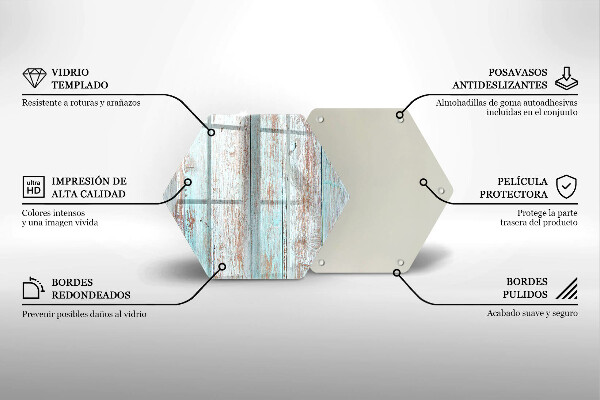 Tábua de vidro Tábuas antigas vintage