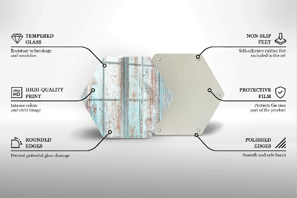 Tábua de vidro Tábuas antigas vintage