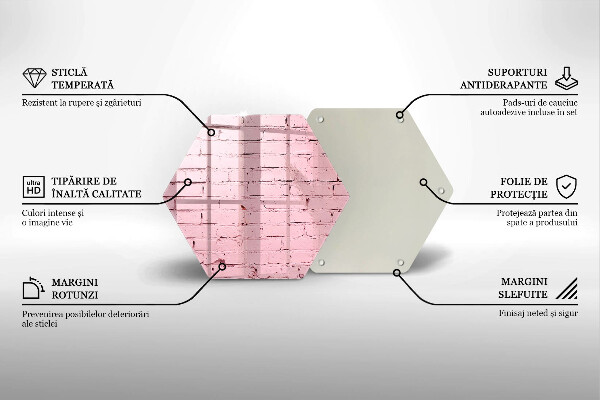 Tábua cozinha Parede de tijolos em tons pastel