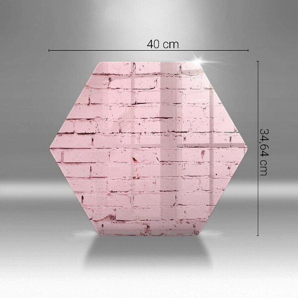 Tábua cozinha Parede de tijolos em tons pastel