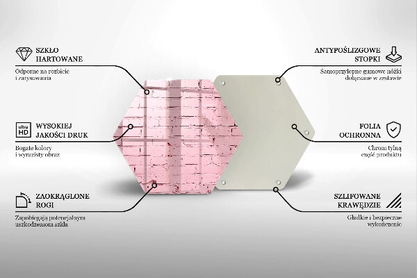 Tábua cozinha Parede de tijolos em tons pastel