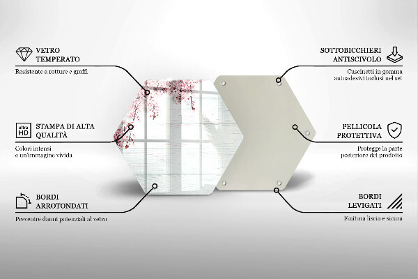 Tábua de cortar Flores nas tábuas