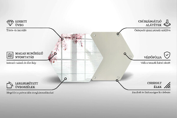 Tábua de cortar Flores nas tábuas