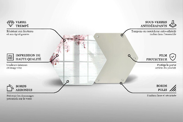 Tábua de cortar Flores nas tábuas