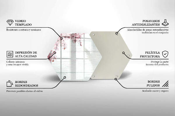 Tábua de cortar Flores nas tábuas