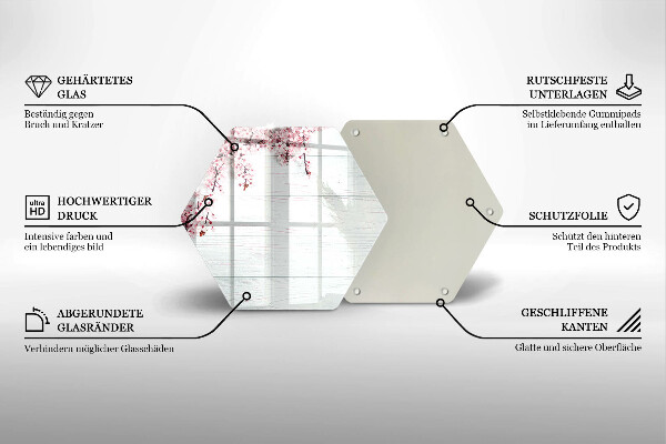 Tábua de cortar Flores nas tábuas