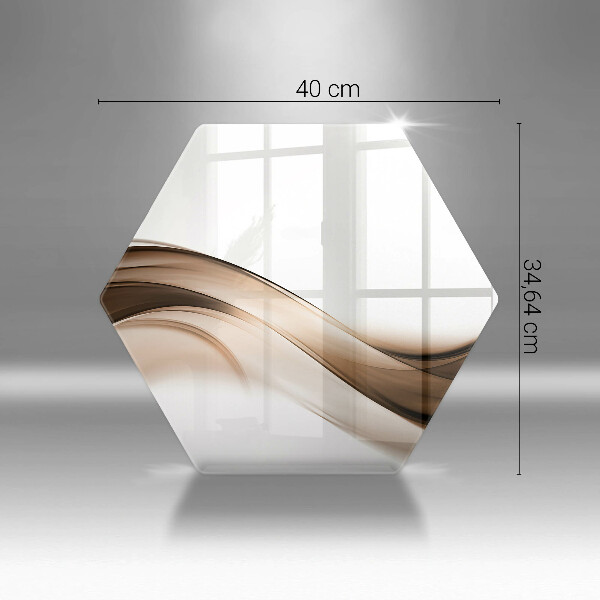 Tábua cozinha Linhas marrons abstratas