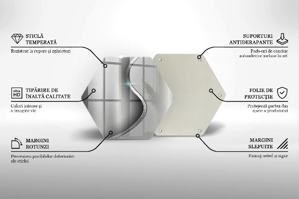 Tábua para corte Metal prateado abstrato