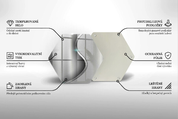 Tábua para corte Metal prateado abstrato