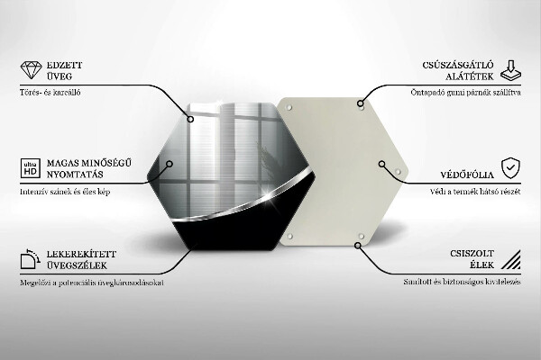 Tábua de cortar Abstração com metal