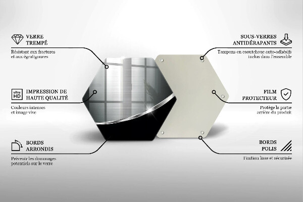 Tábua de cortar Abstração com metal