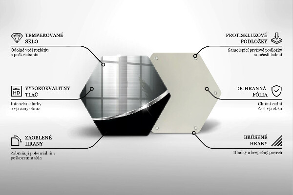 Tábua de cortar Abstração com metal