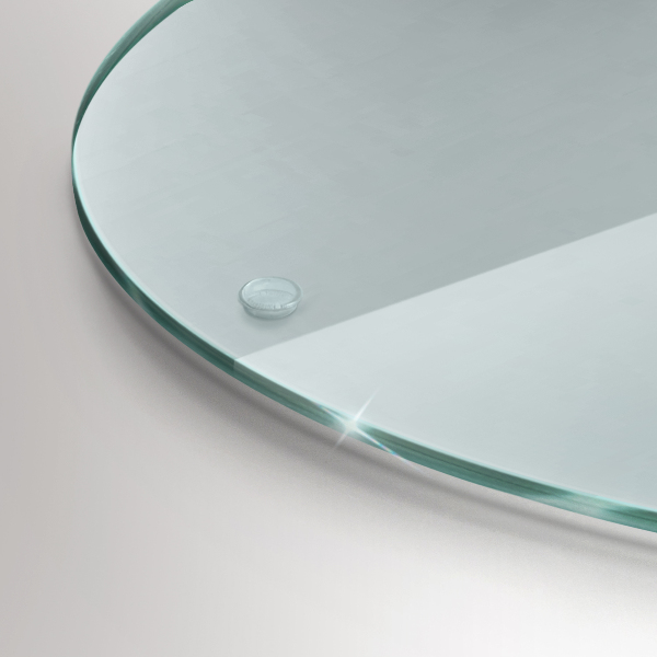Tábua de vidro fi30 cm