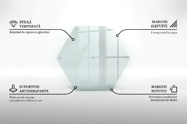 Tábua de corte de vidro h40 cm