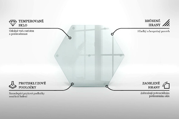 Tábua de corte de vidro h40 cm