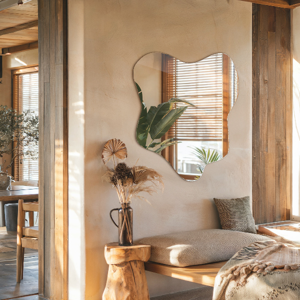 Espelho em forma de mancha 48x48 cm