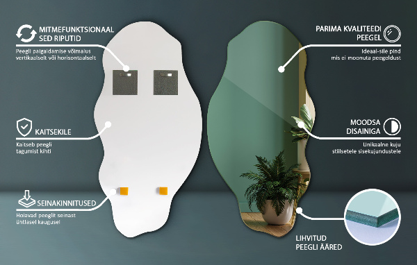 Espelho orgânico 45x90