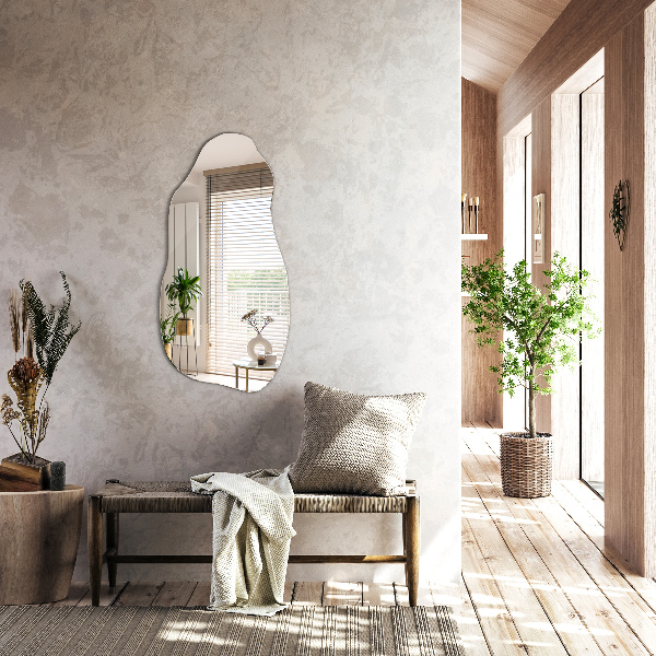 Espelho decorativo orgânico elegante 50x100