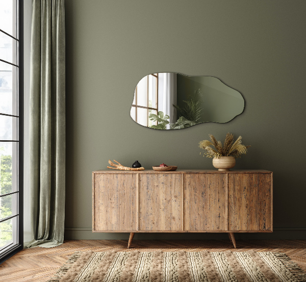 Espelho decorativo orgânico elegante 50x100