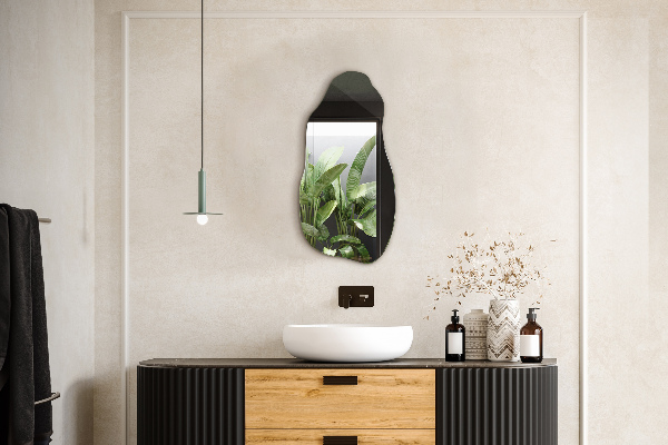 Espelho decorativo orgânico elegante 50x100