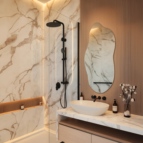 Espelho irregular sem moldura 45x100 cm