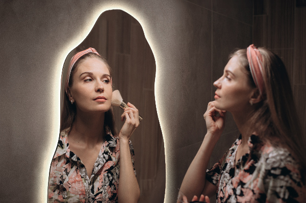 Espelho orgânico led à moda 40x80 cm