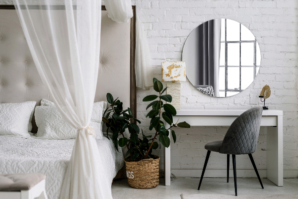 Espelho redondo decorativo sem moldura fi 40 cm