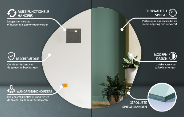 Espelho sob medida 77x77 cm