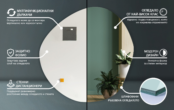 Espelho por medida 87x86 cm