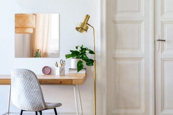 Espelho retangular decorativo sem moldura 50x50 cm