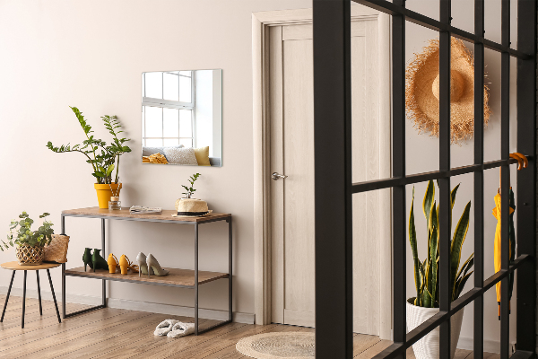 Espelho retangular decorativo sem moldura 50x50 cm