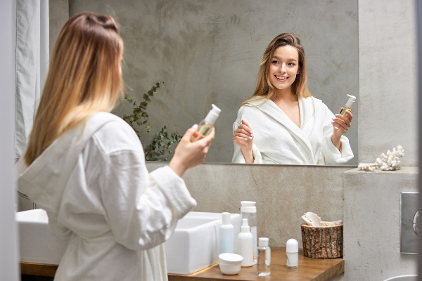 Espelho retangular decorativo sem moldura 70x50 cm