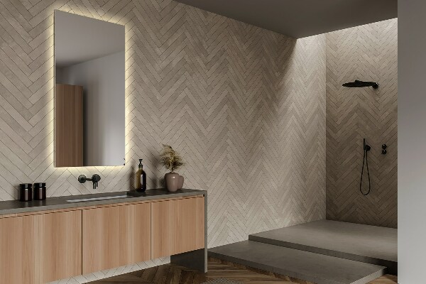 Espelho retangular LED 70x50 cm