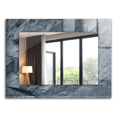Espelho decorativo com motivo de árvore geométrica