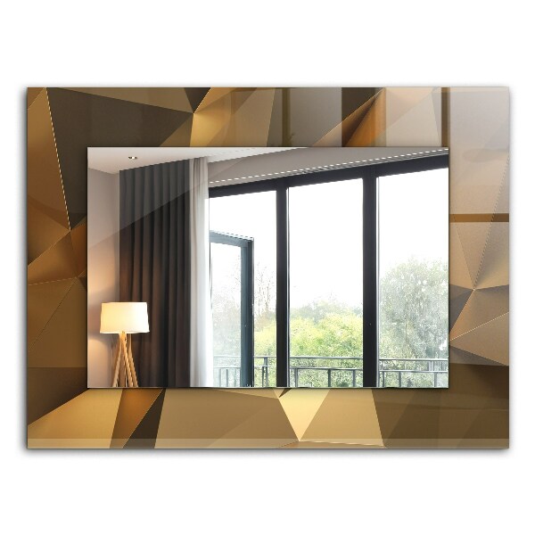Espelho decorativo com formas geométricas