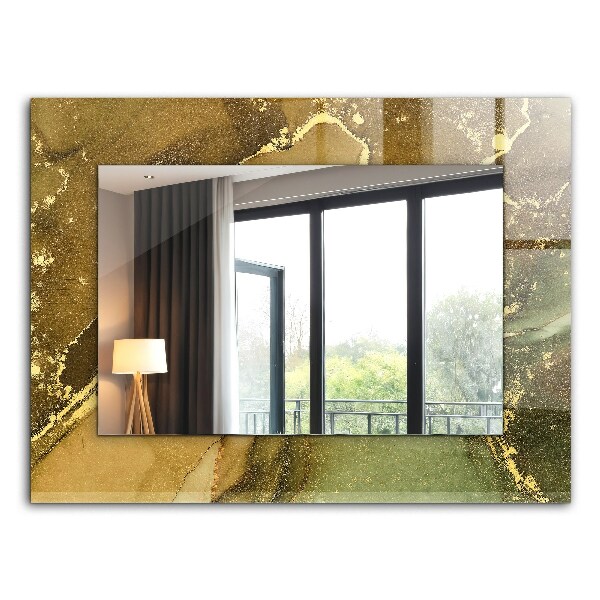 Espelho decorativo com arte abstrata