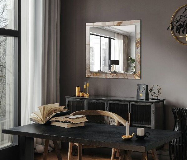 Espelho decorativo com flores vintage