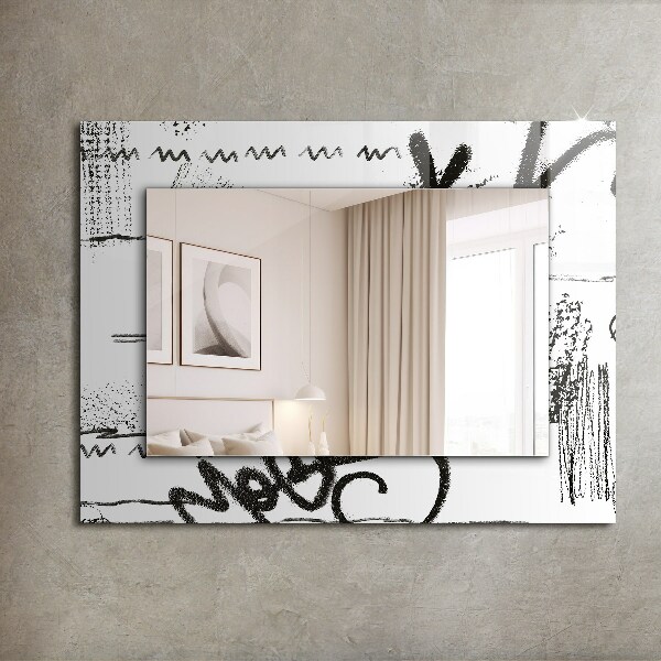 Espelho decorativo com modelos abstratos modernos
